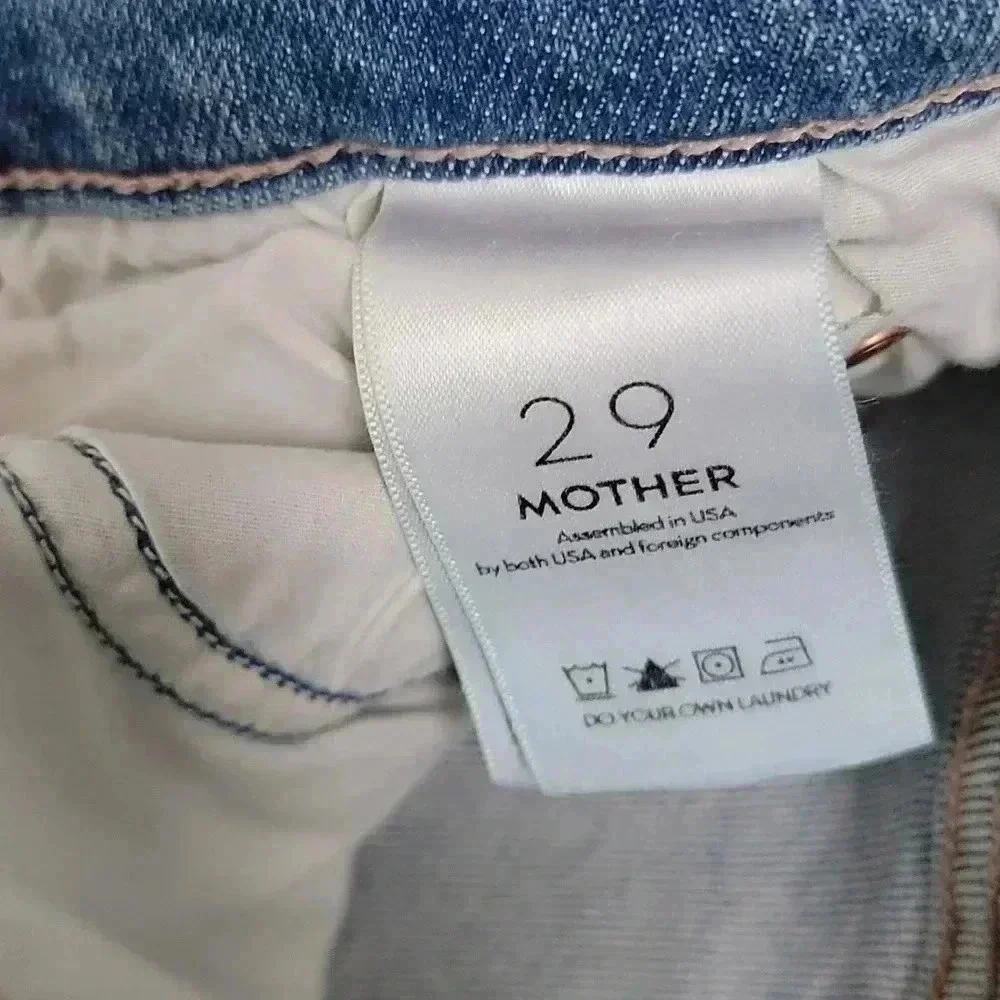 Mother Rascal Ankle Snippet Chew push the envelope Jeans 29
